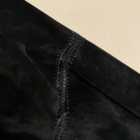 70's lace-up leather pants soft ultra black suede ANNEX - Picture 7 of 7